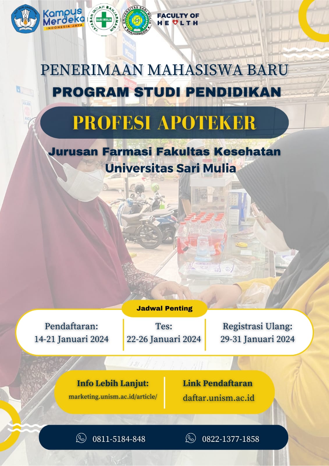 PENERIMAAN MAHASISWA BARU PROGRAM STUDI PENDIDIKAN PROFESI APOTEKER ...